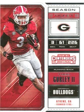 SEASON-TICKET Todd Gurley RAMS FALCONS Georgia BULLDOGS