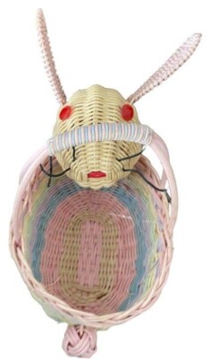 Easter Bunny Basket 7 x 4'' Wicker