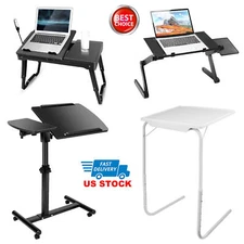 Heavy Duty Table Laptop Lap Tray High & Low PC Stand Bed Dining Table Desk Table