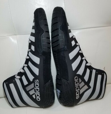 adidas Adizero Varner Wrestling Shoes FW1013 5.5 Black/Silver Men’s Lightweight Adidas FW1013 adiZERO Varner Black & Silver, Athletic  main image 4