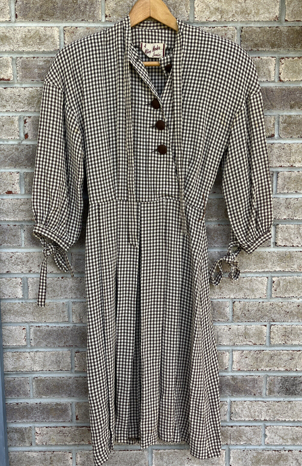 A Minx Modes Jr. Vintage Dress Fit & Flare W/ Bro… - image 1