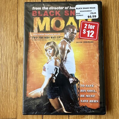 BLACK SNAKE MOAN Brand New sealed DVD Christina Ricci Sam Jackson 2006