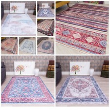Flatweave Washable Rugs Extra Large Living Room Bedroom Hall Carpet Floor Mat