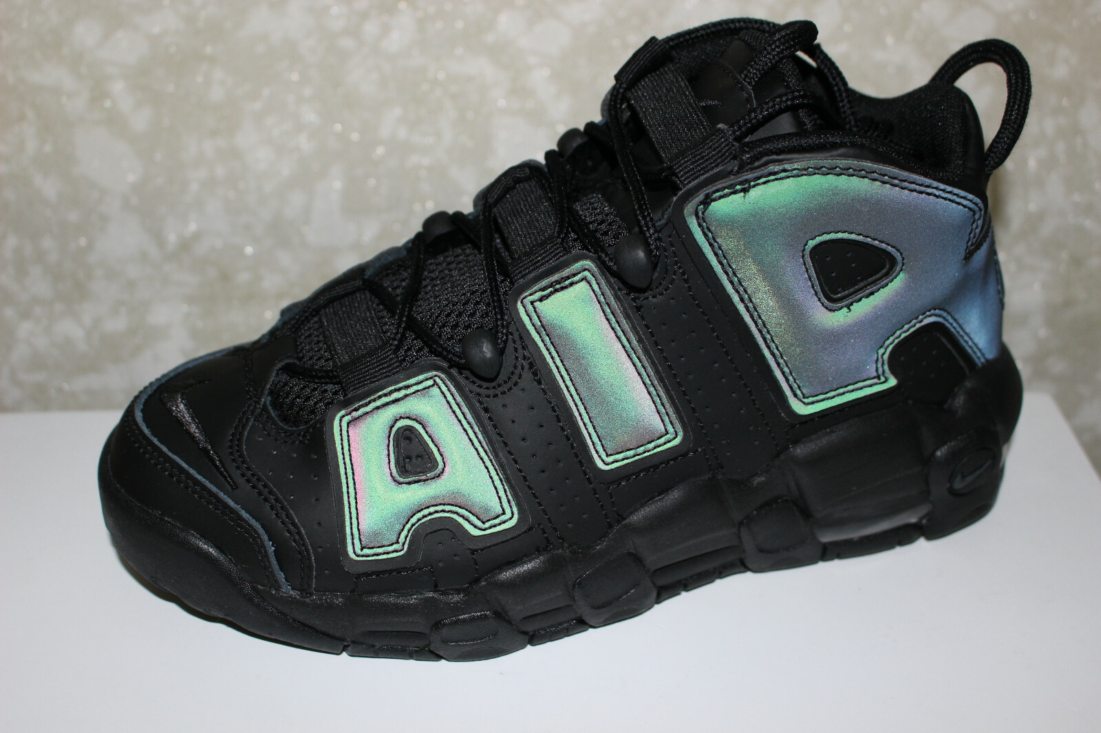 nike uptempo reflective