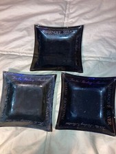 Smirnoff Silver Ashtray Black  "For the Sterling Martini"  (Lot of 3) Vintage