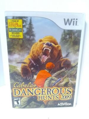 Cabela's Dangerous Hunts 2009 Nintendo Wii Complete 