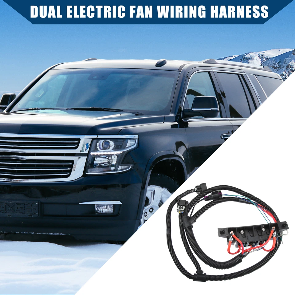 Arnés de cables de ventilador eléctrico independiente apto para Chevy Silverado Suburban Tahoe Foto 3 de 4