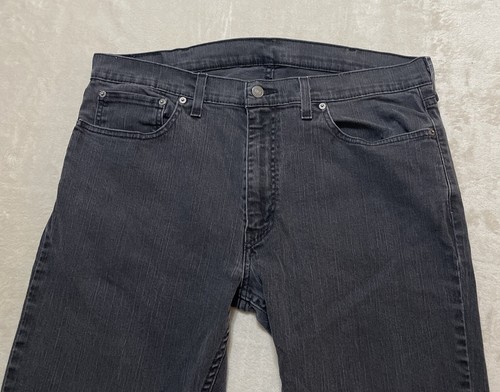 Levi's 559 Jeans Men's Size 38x30 Black Denim Relaxed Fit Straight Leg - Picture 4 of 12
