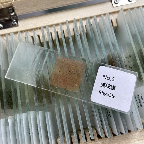 Geological Grinding Flakes Prepared Ore Rock 30um Specimen Microscope Slides - Picture 2 of 18