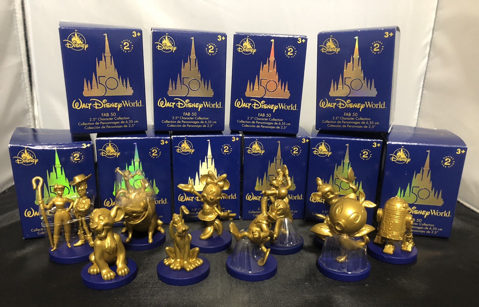 Walt Disney World 50th Anniversary Fab 50 Series 2 Gold Collectible Figures