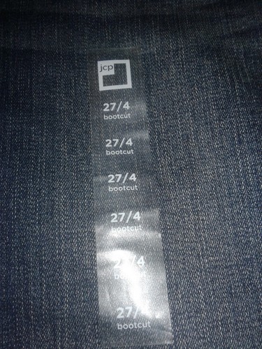 NWT • JCP Women's Bootcut Jeans • Dark Rinse • Premium Denim • 27 x 31.5 • 4 - Picture 13 of 19