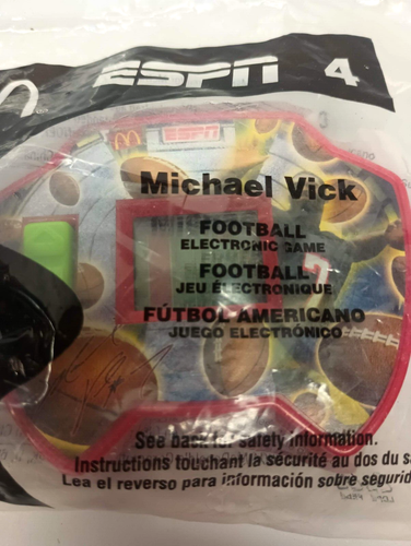 NEU VERSIEGELT McDonalds Happy Meal Spielzeug ESPN elektronisches Spiel Michael Vick #4 2004 - Bild 2 von 7