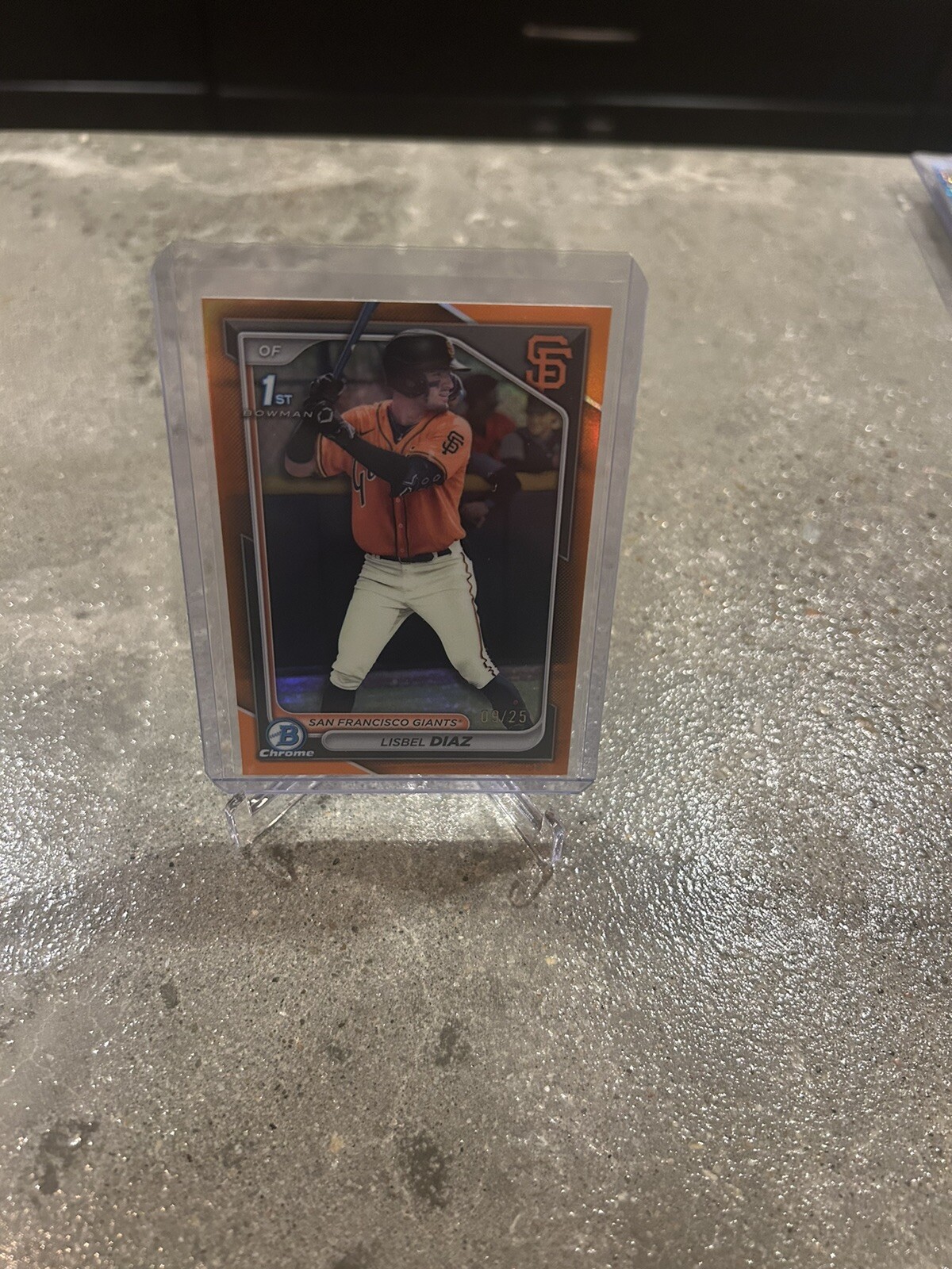 2024 Bowman Chrome Prospect Orange Refractor Lisbel Diaz 09/25 BCP-194 SF Giants