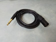 XLR 3P Male to 1/4" TS MONO Male Microphone Cable  5 Foot