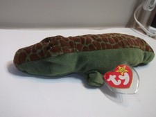 Rare 1994 Ty Beanie Baby Ally Alligator PVC (RETIRED) w/ERROR'S 93 TUSH TAG NEW