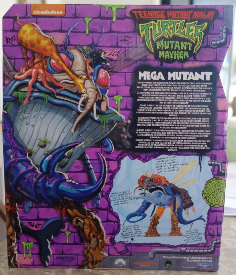 Figura de 8" Teenage Mutant Ninja Turtles Mutant Mayhem The Mega Mutant Super Fly Foto 4 de 4