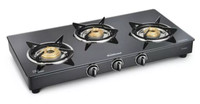 Sunflame Classic 3 Burner Gas Stove Black Color Best Cooking Appliances For Home