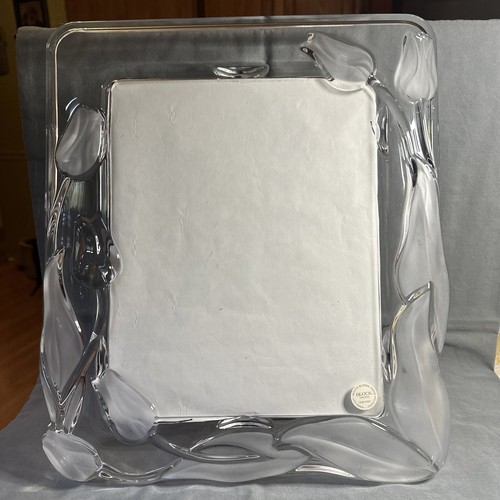Mouth Blown, Hand Cut, Block Crystal Picture Frame for 8 X 10 Picture