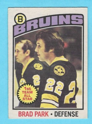 1976-77 OPC 60 Brad Park Boston Bruins! 1st Team All Star! NM!  *SET BREAK*