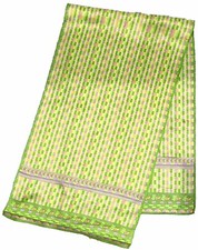 Vintage Scarf Robinson Golluber Green Geometric Print