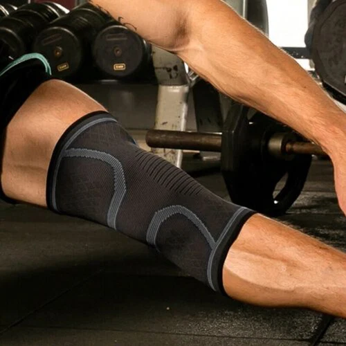 Elastic Knee Sleeve Support Brace for Joint Pain Injury Sprain Knee Cap Compress - Picture 10 of 66