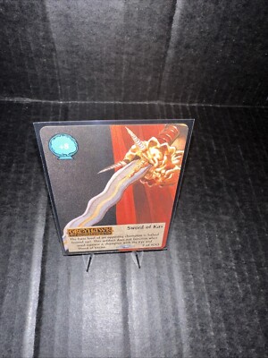 Spellfire CCG Sword of Kas - Artifacts 7/100 First Edition Card