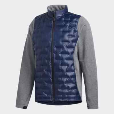 adidas Golf Mens Frostguard Insulated Jacket, Blue/Grey, NEW UK