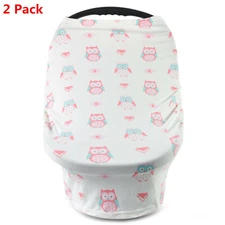 Nursing Breastfeeding Privacy Scarf Cover Shawl Baby Kids Car Seat Canopy 2Pack