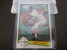 1982 Donruss Mark Clear #452 Boston Red Sox