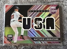 2018 Panini Elite Extra Edition USA Materials /25 Matthew Liberatore