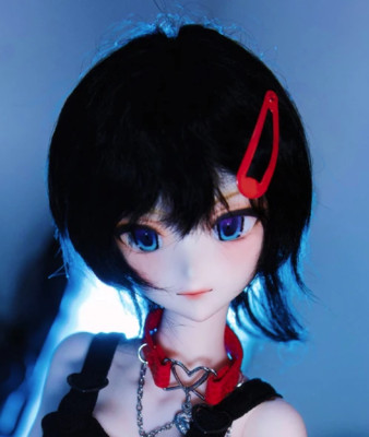 1/4 BJD Doll Blkca Bare Resin Eyes + Face make up Handmade