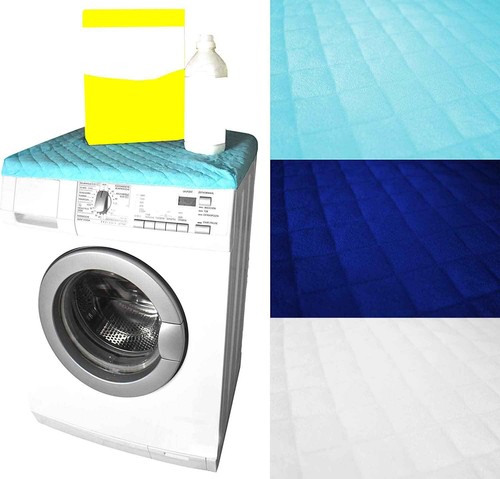 RobustWeg Waschmaschinenabdeckung Rutschfest & Wasserdicht - Staubschutz Für Waschmaschine & Trockner, Lederoptik, Leicht Zu Reinigen
