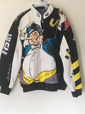 DC Original Unique penguin Batman Jacket XL Men Leather And Fabric