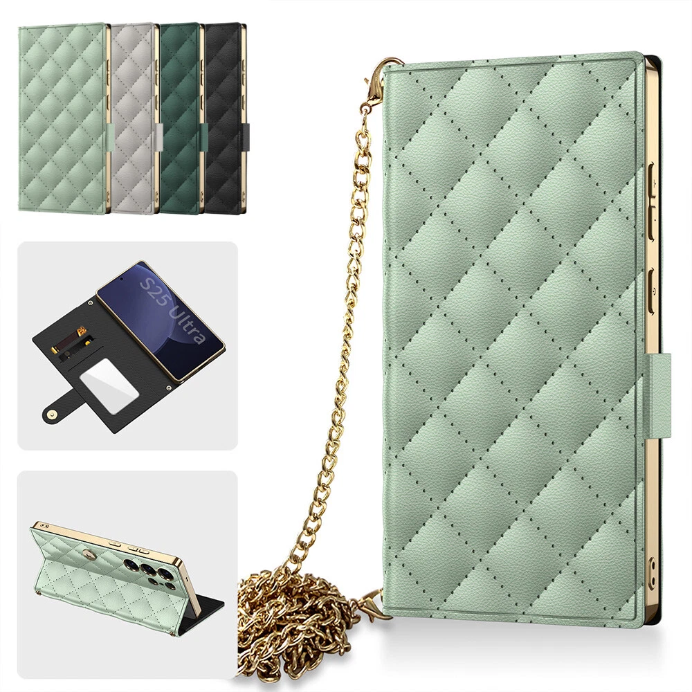 Samsung Galaxy S25 S24 S23 Ultra Flip Wallet TPU Phone Case Cover  