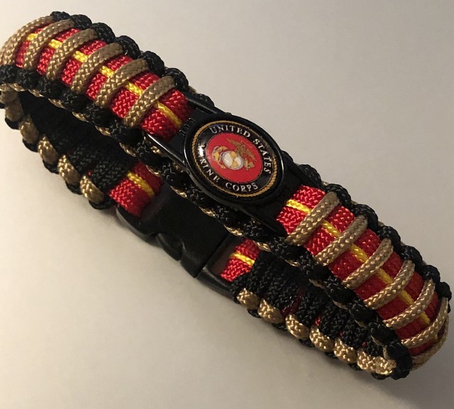 USMC * Paracord Bracelet * Marine Corps eBay