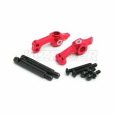 Jazrider Aluminum Front Upright Set (Red) For Tamiya WR02/DT03T/Blitzer Beetle