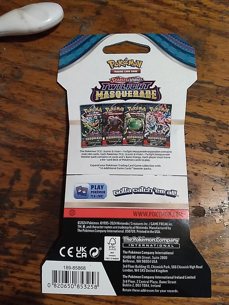 pokmon trading card game twilight masquerade sleeved booster Amazon.com: Pokemon Twilight Masquerade 1 Sleeved Booster Pack : Toys &  Games