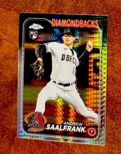 Andrew Saalfrank RC 2024 Topps Chrome - X-Fractor - #178 -  Arizona Diamondbacks