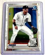 2020 Bowman Chrome #BCP-120- ISAAC PAREDES Rookie RC Card.. rookie card picture