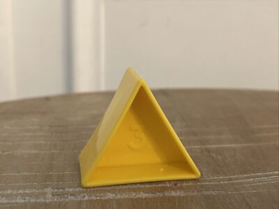 Tupperware Vintage Shape Sorter Replacement Yellow Cross # 8 Plastic Toy