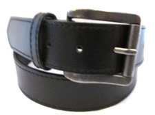 Men's 38" Black Bonded Leather Belt