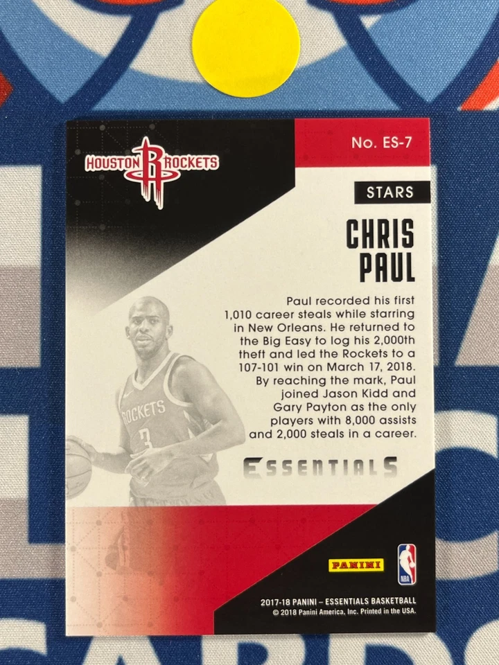 2017-18 Panini Essentials Essential Stars Chris Paul #ES-7 - Image 2 of 2