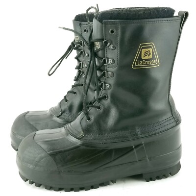 LaCrosse Mens 7 Snow Boots Steel Toe Lace Up Waterproof  display picture 1