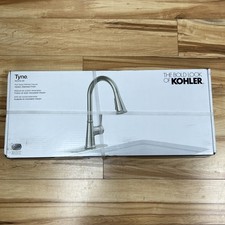 KOHLER Tyne Single Pull-Down Sprayer Kitchen Faucet Vibrant Stainless R21415-VS