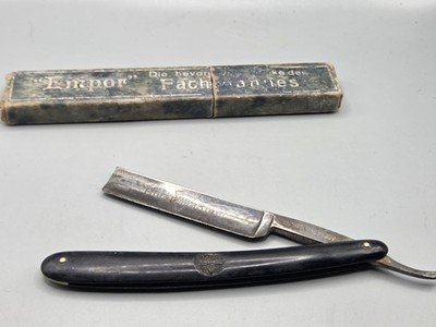 Simmons Hdwe. Co.(Germany) KEEN KUTTER K15 Straight Razor Vtg Shaving Blue Steel