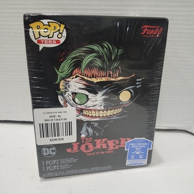 Funko Pop! Joker Death Of The Family GITD Pop and Tee Hot Topic Exclusive XLarge