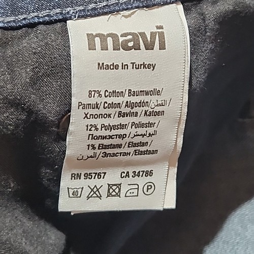 Mavi Mens Marcus Slim Straight Leg Jeans 32x30 Dark Deep Blue Rinse Wash - Picture 16 of 18