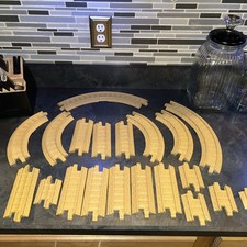 Fisher Price GeoTrax Lot de 20 pièces. Aiguillage de voie de train marron marron marron marron courbe droite