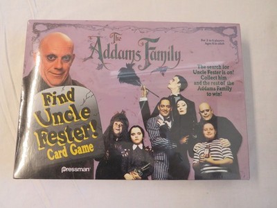 1991 The Addams Family Find Uncle Fester Card Game Pressman MIB