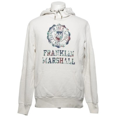 Franklin & Marshall, Kapuzenpullover, Größe: M, model: varsity, Weiß #7mu